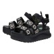 DELRAY BUCKLE COTTAGE CROCHET BLACK