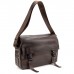 Чоловіча горизонтальна сумка через плече з клапаном 1654-LA Brown