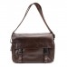 Чоловіча горизонтальна сумка через плече з клапаном 1654-LA Brown