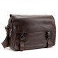 Чоловіча горизонтальна сумка через плече з клапаном 1654-LA Brown