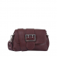 Жіноча шкіряна сумка-клатч з пряжкою VG02601 Bordeaux
