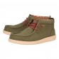 WALLY MID WAXED CANVAS OLIVE