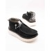 WENDY PEAK HI SUEDE BLACK