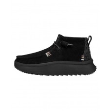 WENDY PEAK HI SUEDE BLACK