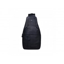 Мужской кожаный слинг на плечо R-6101C black